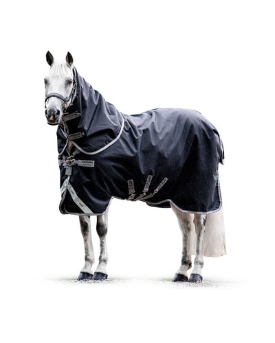 Horseware Ireland Amigo 1200D Plus Turnout 0g Lite - black/titanium grey & silver