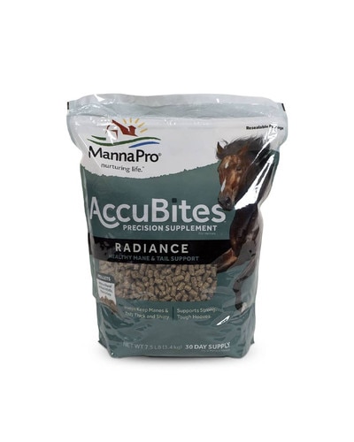 Manna Pro AccuBites Radiance coat and hoof supplement for horses