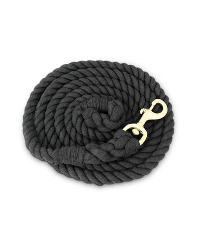 Black Cotton Lead Rope