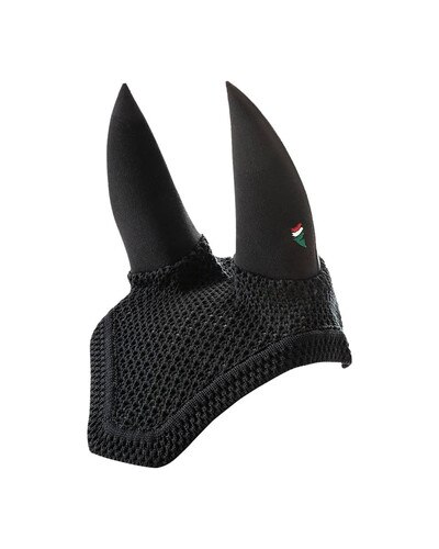 Equiline Dave Soundless Ear Bonnet with Square Edge Black