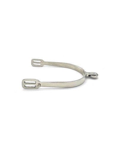 Jake Adams Equestrian Horizontal Smooth Rowel Spurs - Short