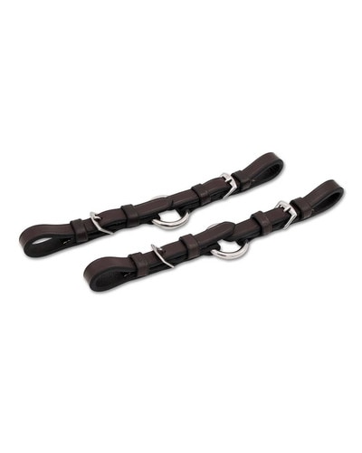 Jake Adams Equestrian Leather Ring Bit Converters for single rein use