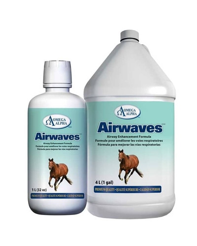 Airwaves bronchodilator for horses from Omega Alpha
