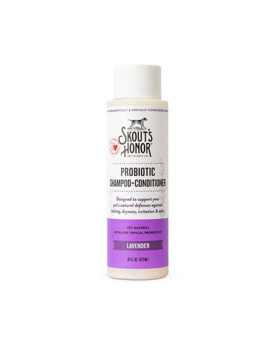 Skout's Honor Probiotic Pet Shampoo + Conditioner for Allergies - Lavender
