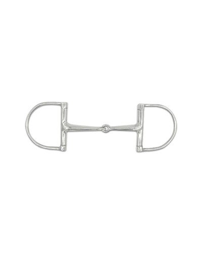 Single Joint Stainless Steel D-Ring Bit by Jake Adams Equestrian
