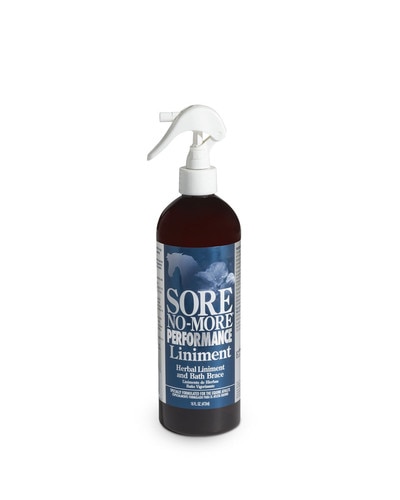 Sore No-More Liniment from Arenus - herbal liniment and bath brace for horses
