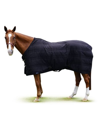 Wellie-Wear Black Stable Blanket- 250g Medium