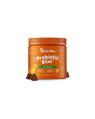 Zesty Paws Probiotic Bites 90 ct Pumpkin flavor