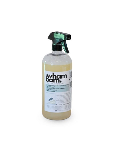 Wham Bam. A Coat Spray Repellent fly spray by The Infused Equestrian - 28 oz